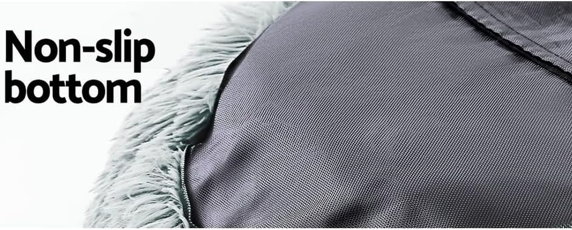 Pet Bed Dog Cat 110Cm Calming Extra Large Soft Plush Light Grey Cozy Comfort image number 5