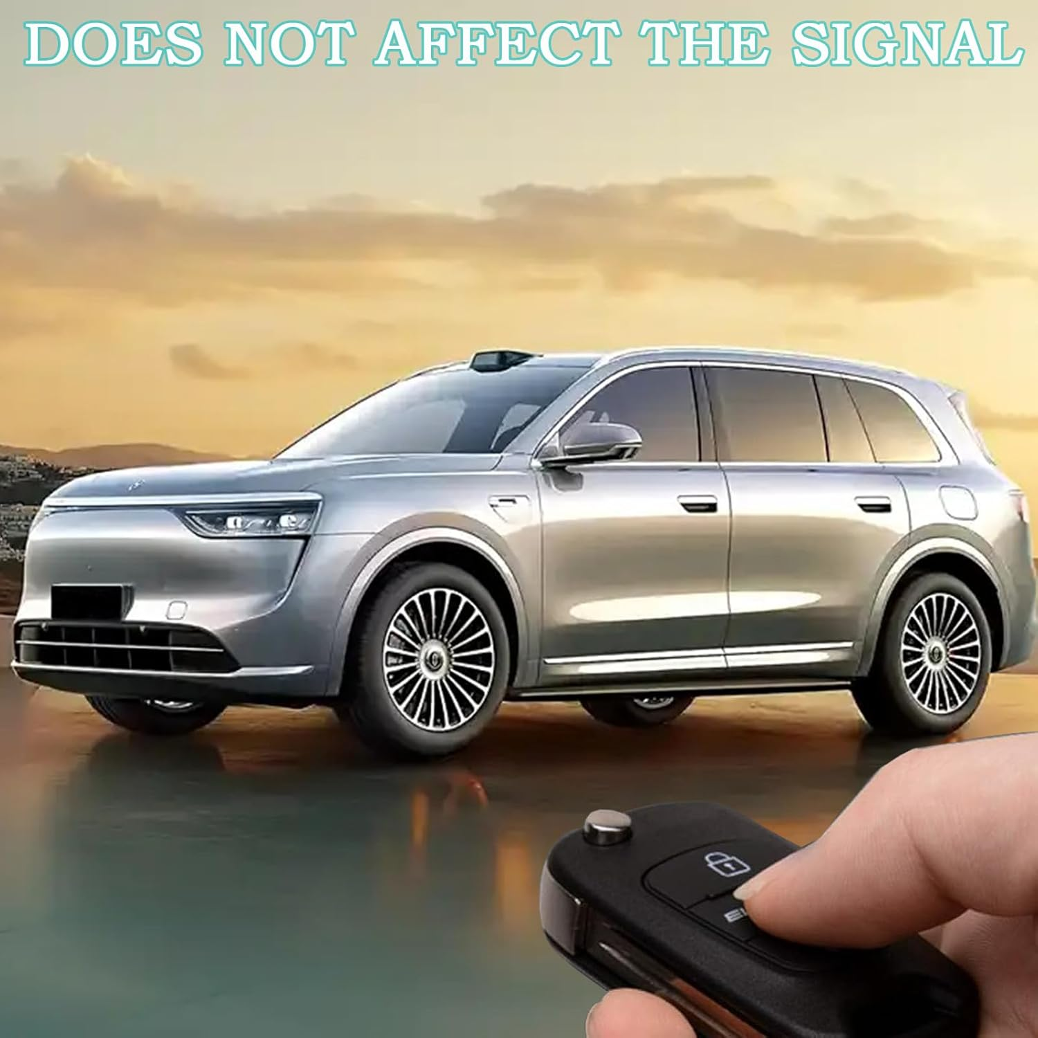 2 Pack 3-Button Rubber Key Pads Key Fob Case for Hyundai I10 I20 I30 IX35 Ix45,Black,Bonlaer image number 4