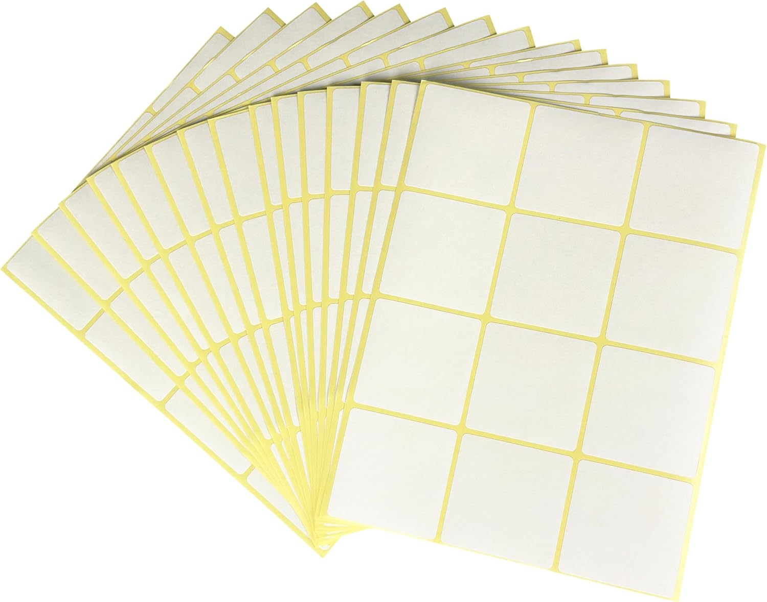 Manusticker A5 Rectangle Label Stickers - Printable - White, 50 X 50 Mm, 180 Lables/15 Sheets
