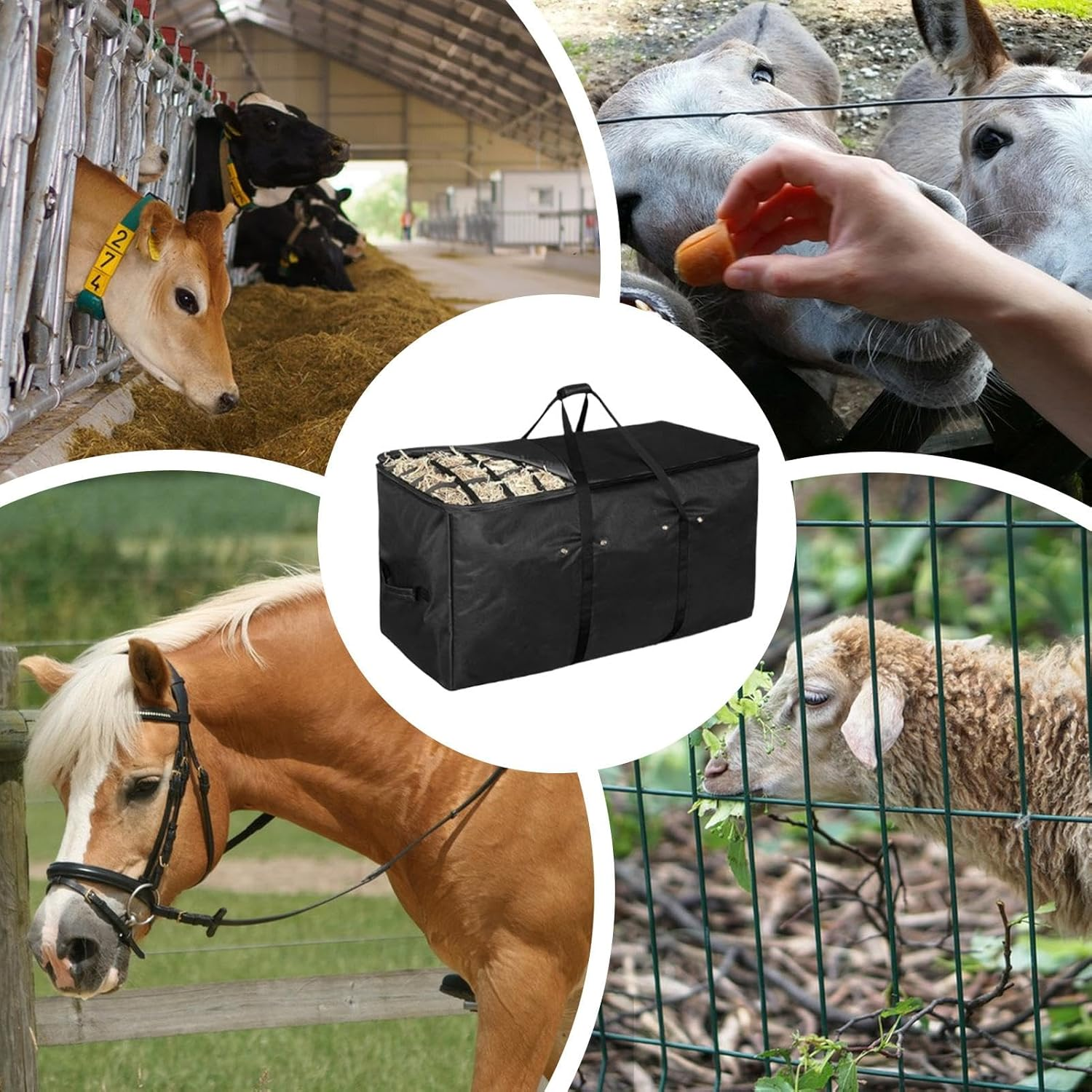 Oxford Oxford Hay Bale Storage Bag Maintenance Bag | Waterproof and Extra Large Hay Storage Container for Transport and Protection image number 4