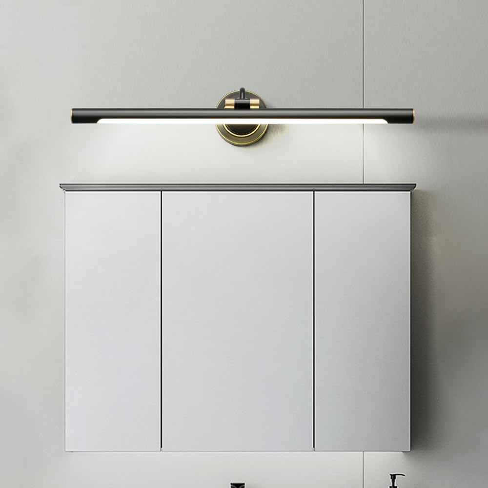 LED Mirror Lamp Bathroom Vanity Light Fixture Adjustable Cabinet Picture Lights, Copper Vanity Sconce Wall Lighting Makeup Lamps for Dressing Room Toilet Cloakroom XXZ image number 1