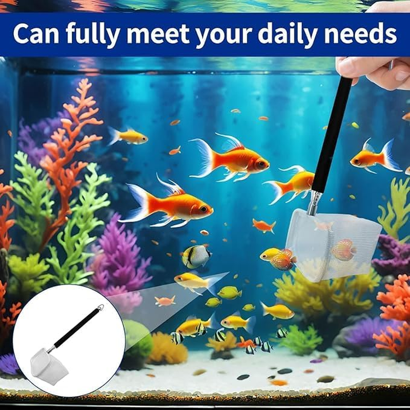 2Pcs Small Telescopic Shrimp Net,Small Telescopic Aquarium Fish Net,Aquarium Shrimp Net Telescopic Fish Shrimp Skimming Net,Aquarium Shrimp Net Telescopic Fish Tank Shrimp Net,Aquarium Shrimp Net