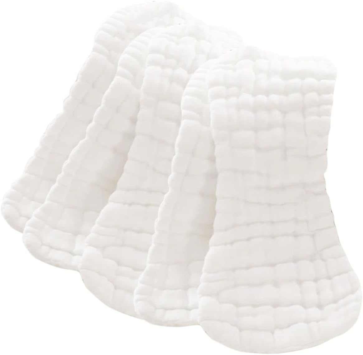 5Pcs Pure Cotton Gauze Diapers for Newborns Soft Breathable Leak Nappies High Absorbency image number 3