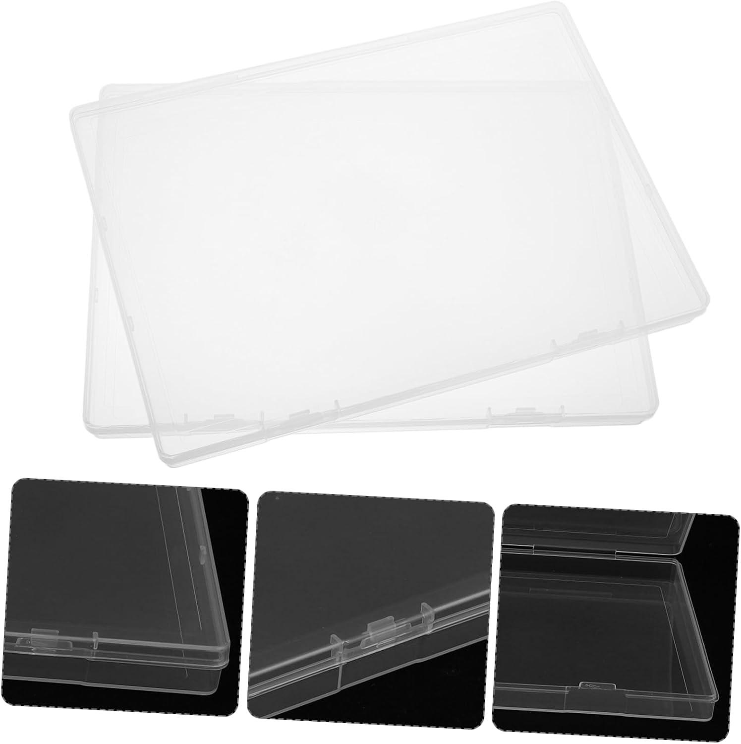 Birth Certificate Holder and Document Organizer, A5 Plastic Storage Box Set of 2, Portable Certificate Folder for Travel, Keepsake and Photo Keeper image number 6