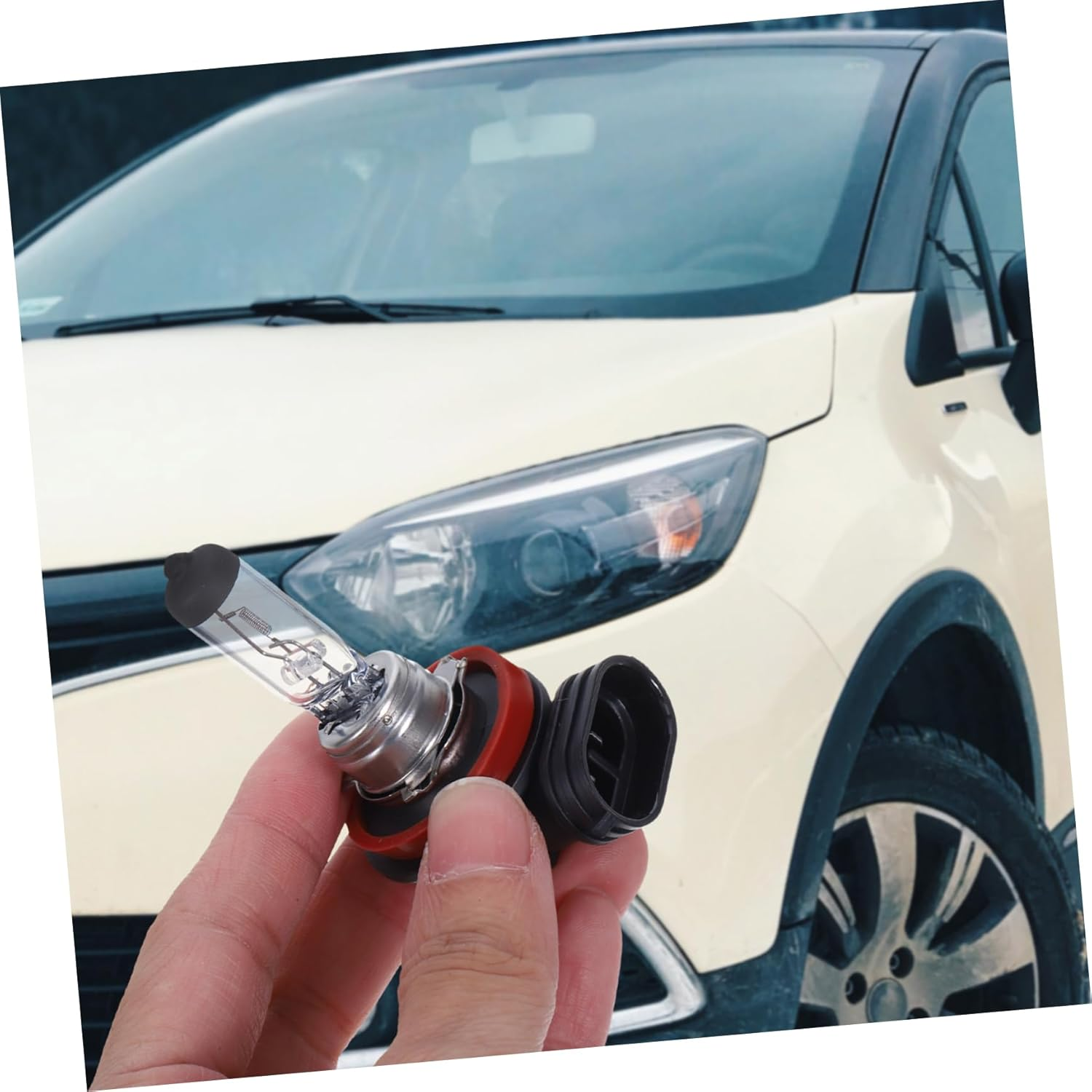 CHICAMPERA 2Pcs Fog Light Bulb Durable Automotive Replacement Headlight Bulb for Efficient Performance Quick Installation and Use Cars image number 5