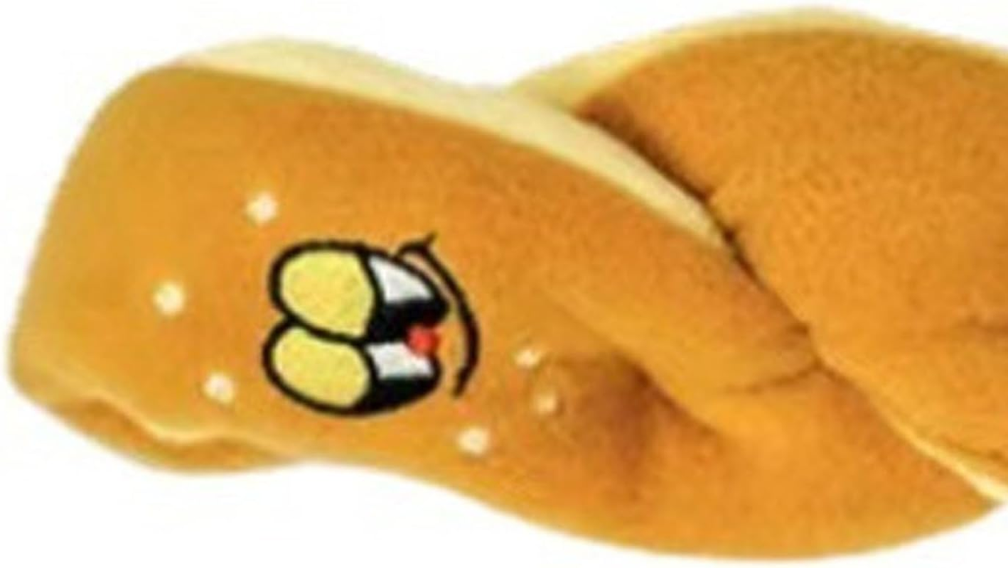 EVTSCAN Dog Sound Bread Molar Toy, Food Hiding Teeth Grinding Multifunctional Interactive Plush Pet Squeaky Toy, for Small Medium Dogs image number 4