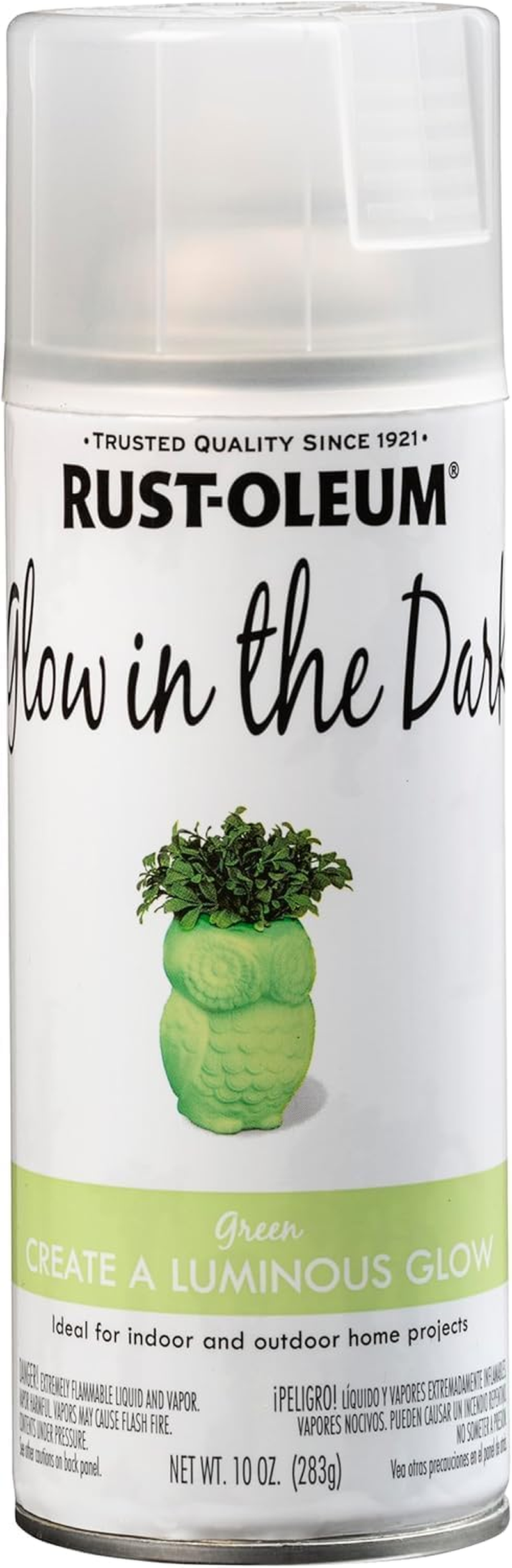 Rust-Oleum Glow in the Dark Spray Paint &ndash; Long-Lasting Luminous Effect, Multi-Surface, Indoor/Outdoor, Ideal for Kids&rsquo; Crafts & Halloween Props, 283G image number 6