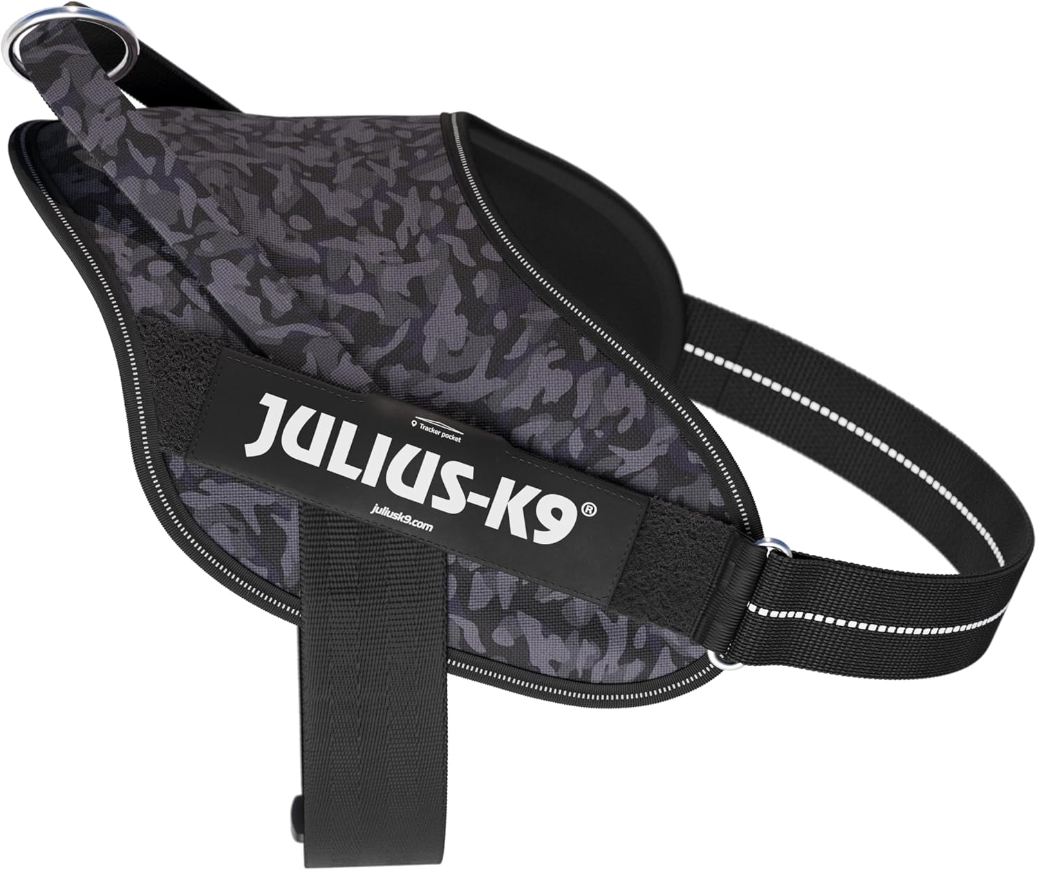 Power&More Dog Harness with Patches, Size: XL, Night Camo