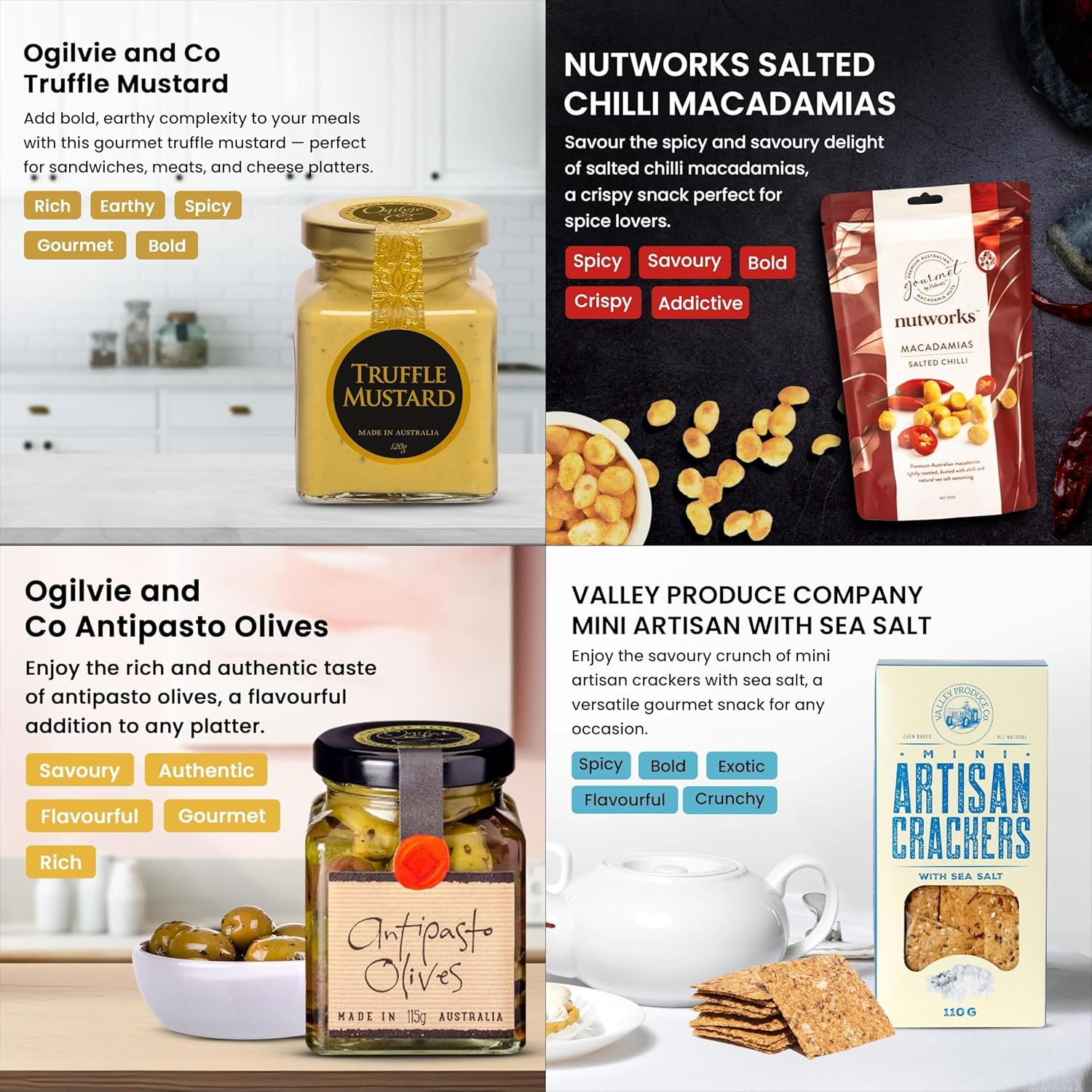 Luxury Champagne Gift Hamper, Quality Gourmet Selection, Perfect Birthday or Thank You Gift, Includes Champagne, Macadamias, Olives, Mustard, Crackers image number 2