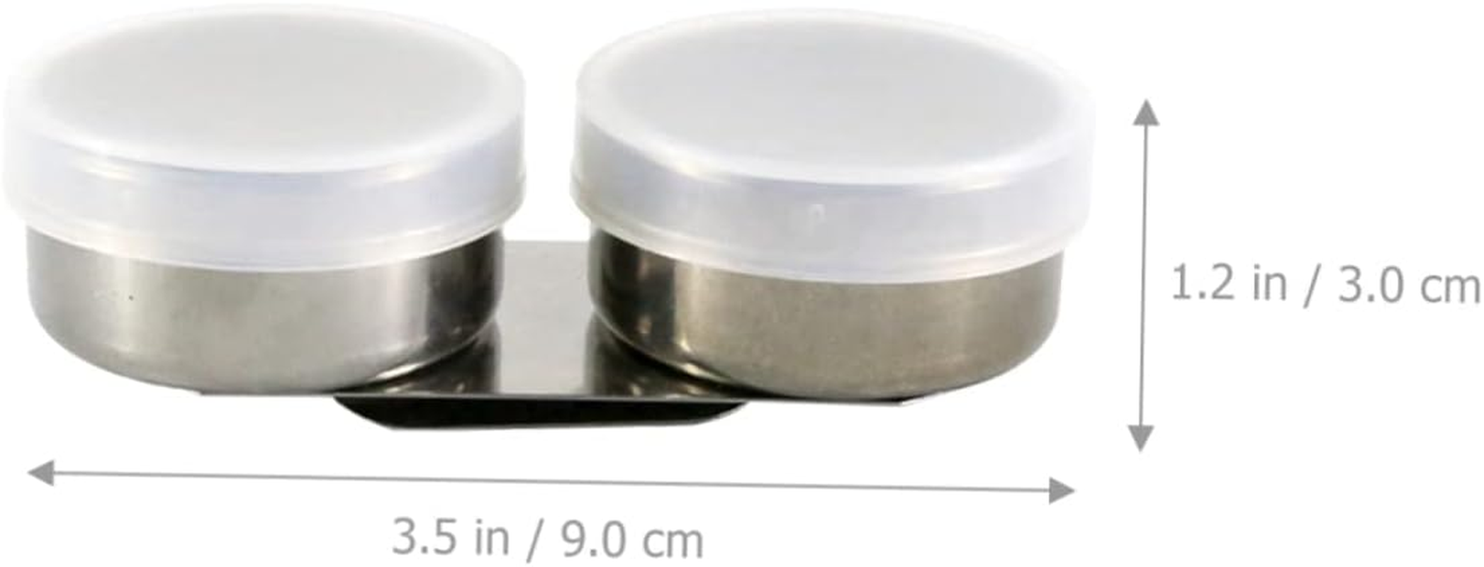 Homoyoyo Stainless Steel Brush Washing Pots with Lid 2Pcs Mixing Containers for Artists Portable Paint Cleaner Suitable for Oil Painting and Brush Cleaning image number 2