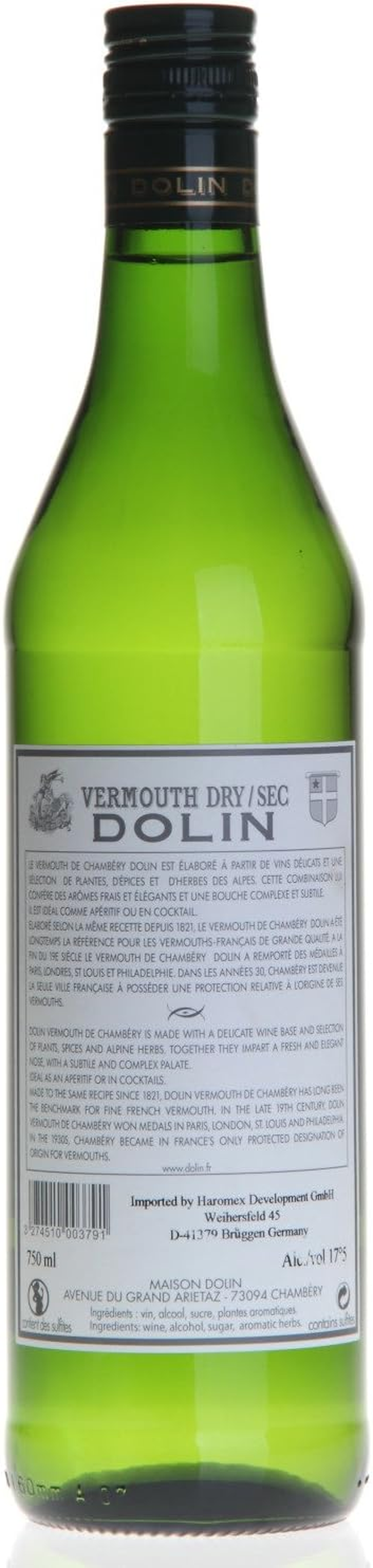 Dolin Vermouth Dry White Wine 750 Ml