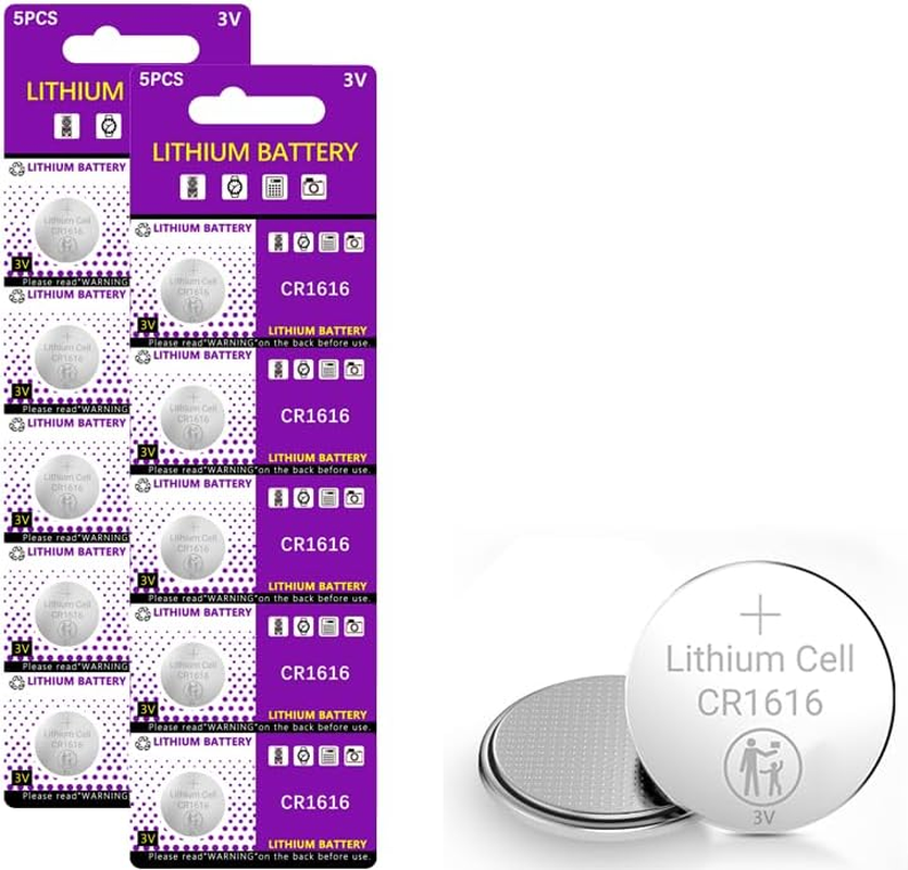 10 Pack CR1616 Battery 3V Lithium Battery Coin Button Cell Premium Alkaline Battery for Watch Toys Clock image number 4