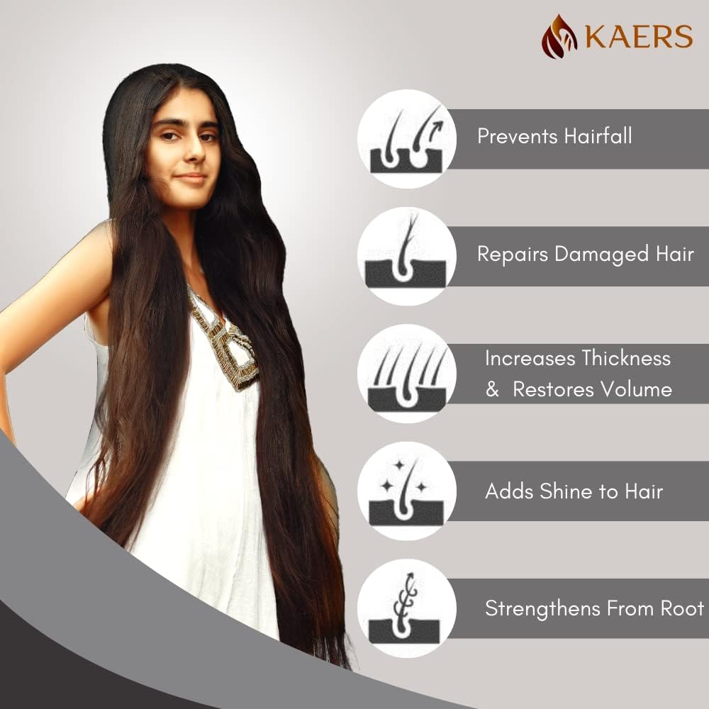 Kaers Black Seed (Kalonji), Hair Oil Containing Henna | No Harsh Chemicals | Best Anti-Dandruff Hair Oil for Long and Strong Hair | 200 ML for Men & Women | Best for Hair Falling image number 1