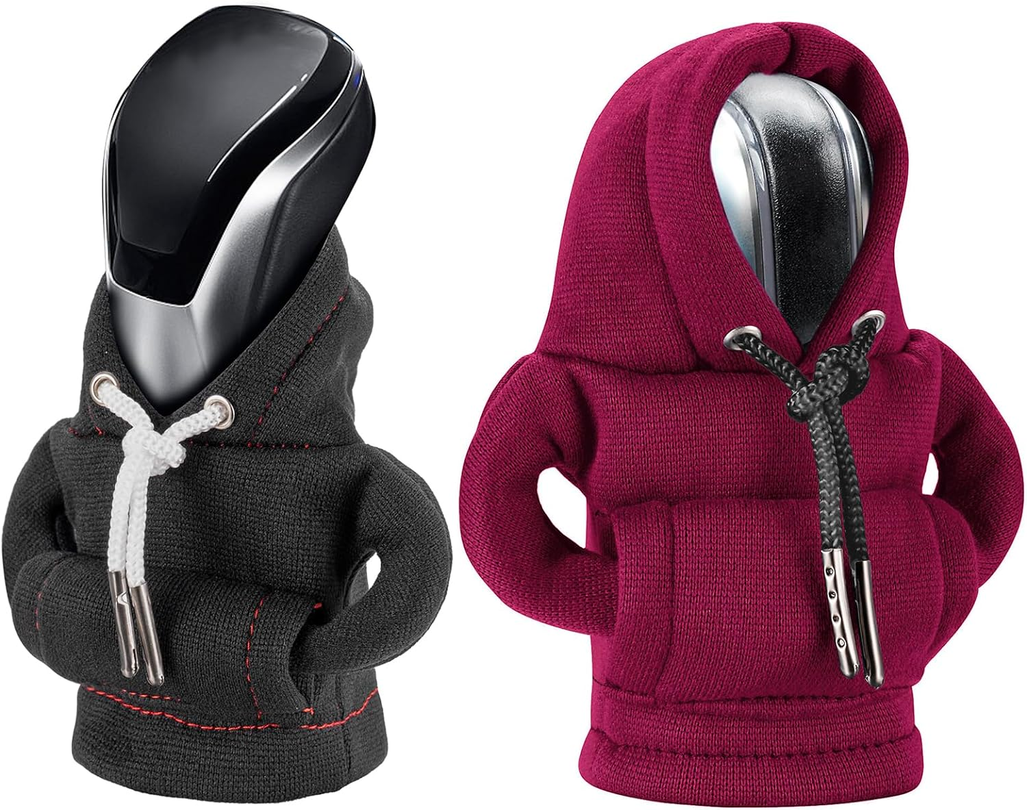 Gear Shift Hoodie, Gear Shift Cover, Universal Car Shift Knob Hoodie, Mini Hoodie for Car Shifter, Automotive Interior Cute Gadgets, Car Accessories and Decorations