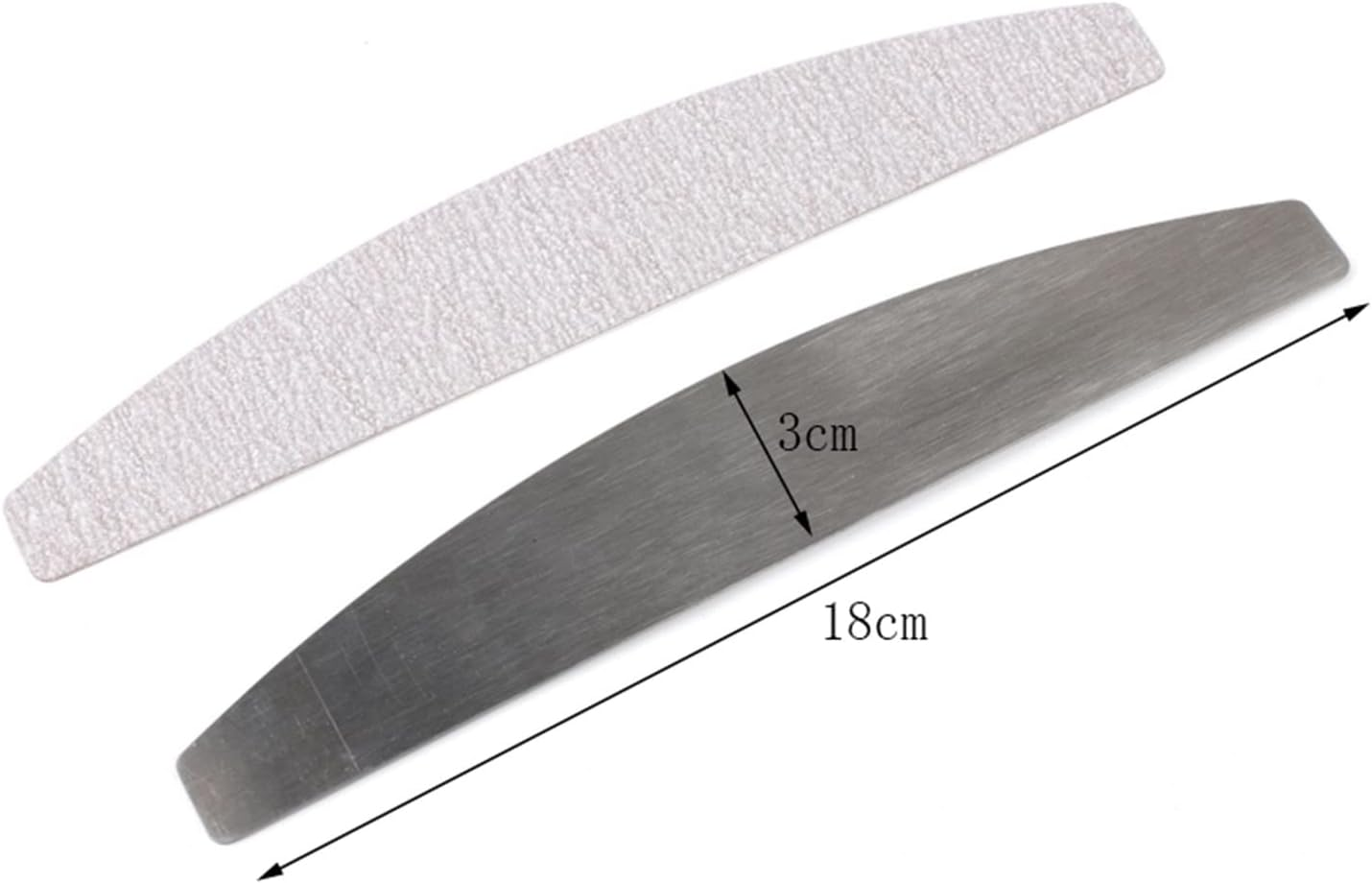 TRUSTTWO 50Pcs/100Pcs Grey Removalble Pads with Metal Handle Replacement Sandpaper Nail File 100/180 Fit for Manicure Calluses Remover Buffer the New (Color : 50Pcs Sandpaper 180) image number 1