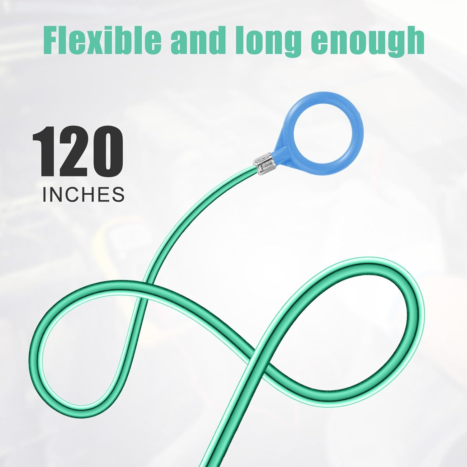 Auto Sunroof Drain Cleaning Tool, 118In Long Pipe Cleaners Include Cleaning Brush, Syringe & Syringe Hose Soft Drain Brush Pipe Cleaner for Car Wiper Sunroof Trunk Drains Hole image number 5