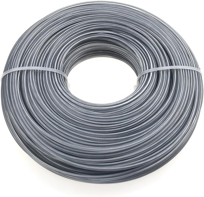 Above Land 2.7Mm String Trimmer Line, 100M Length Steel Wire Trimmer Line, Lawn Mower Accessories for Stihl and Other Domestic Garden Mower 1 Roll