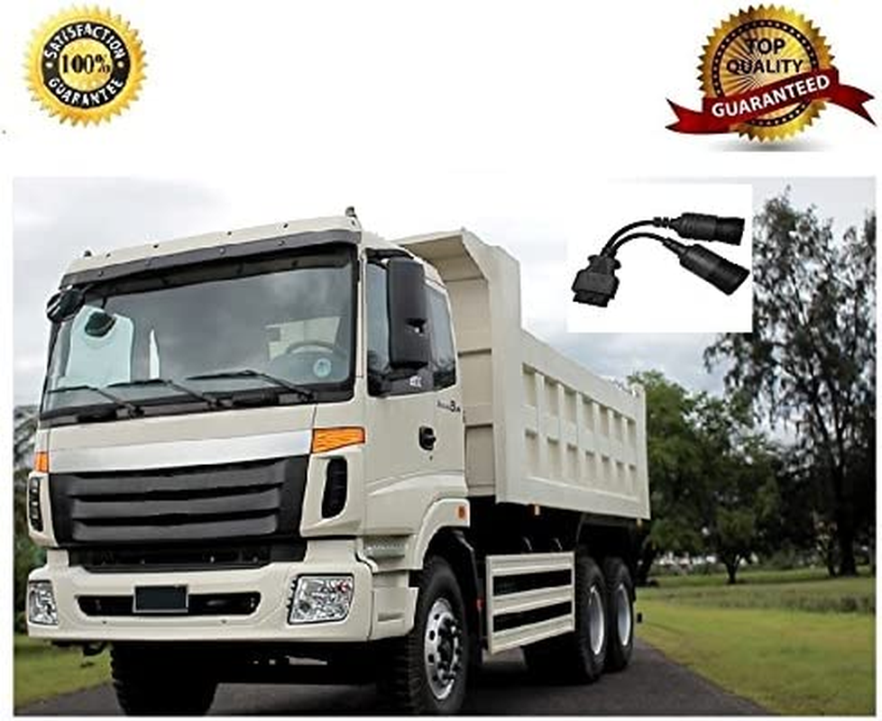 Antibreak 6+9 Truck Cables 9 Pin 6Pin Male J1939 J1708 to 16 Pin J1962 OBD-II Female image number 1