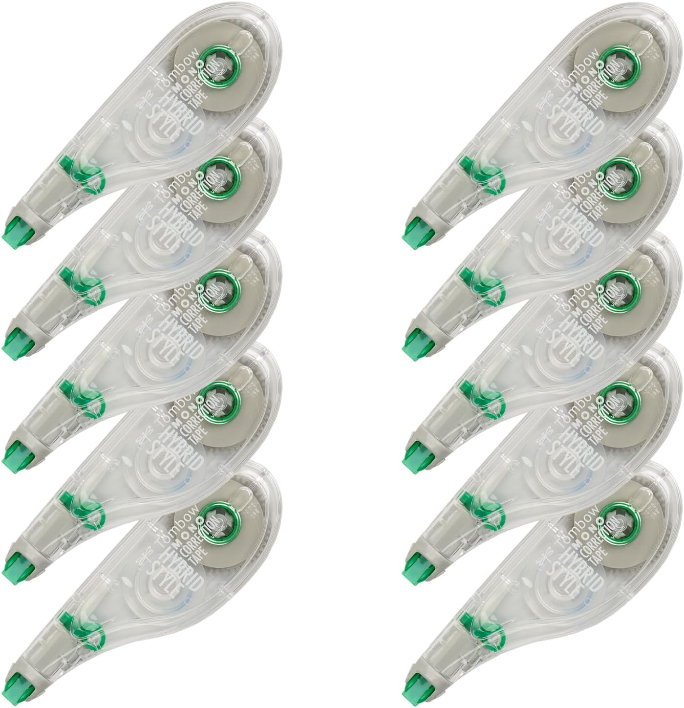 Tombow Mono Hybrid Correction Tape, 10-Pack image number 1