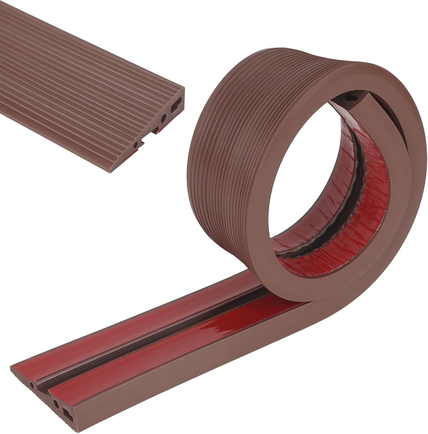 Threshold Ramp for Doorways, 90 X 7.5Cm Self Adhesive Rubber Kerb Ramp with 4 Holes, Non Slip 1.5/2Cm Height Door Step Strip for Wheelchair (Black, 2Cm)