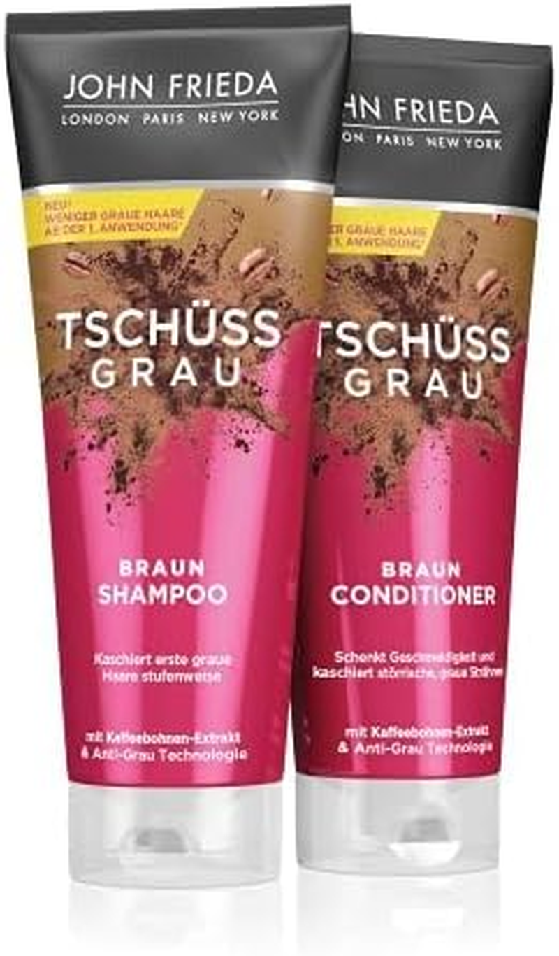 John Frieda Braun Conditioner - Goodbye Grey - Gives Smoothness and Conceals Grey Highlights - with Coffee Bean Extract 250 Ml 26244