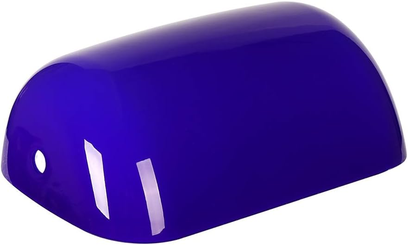 Newrays Replacement Glass Bankers Lamp Shade Cover for Desk Lamp (White)