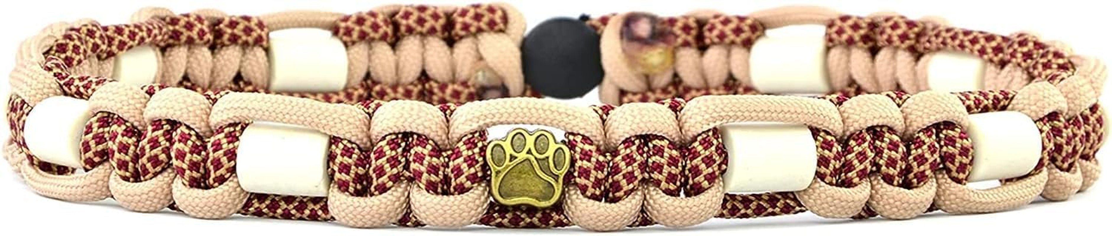 EM Ceramic Collar for Dogs & Cats - Made to Measure EM Band Original US Paracord (21-30 Cm, Bordeaux Red) image number 3