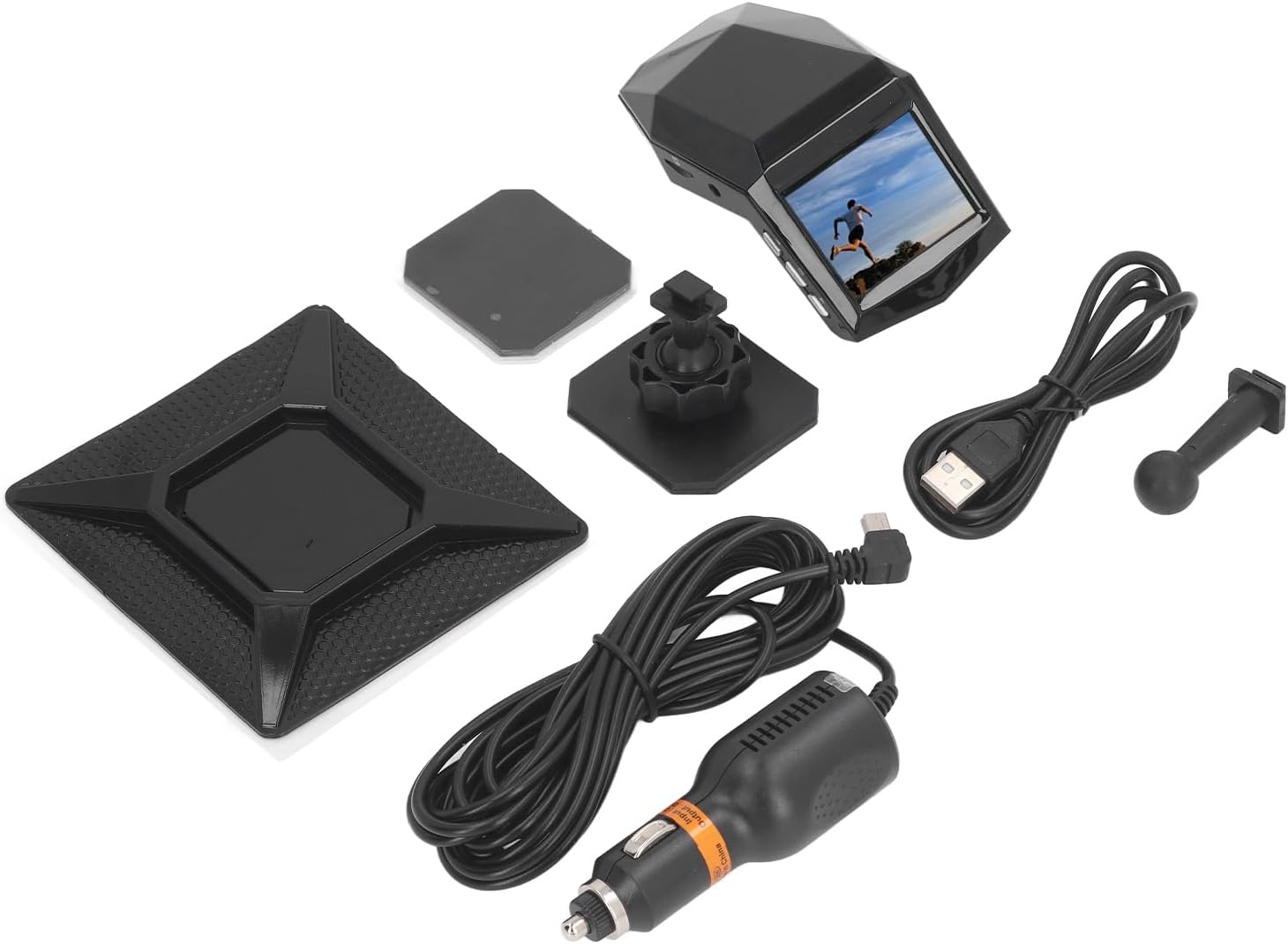 Car Dash Cam 10MP HD Lens 170 Wide Angle Night Vision WDR Loop Recording Parking Monitoring for Vehicles image number 5