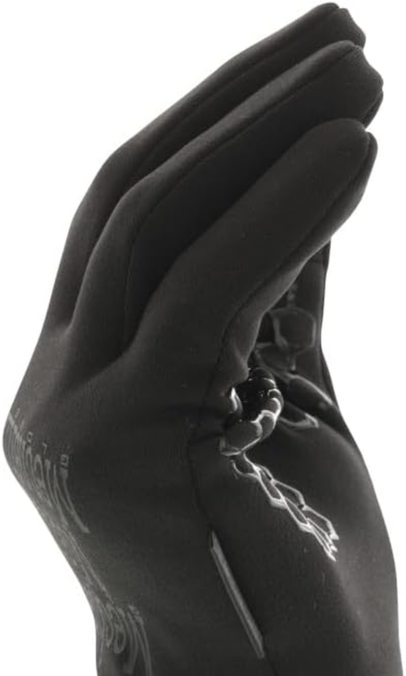 Mechanix Wear: Coldwork Base Layer Winter Work Gloves, Perfect for Layering under Gloves or Mittens, Microfleece Lined, Performance Grip, Touch Capable Gloves, for Mild Cold Weather (Black, Medium) image number 4