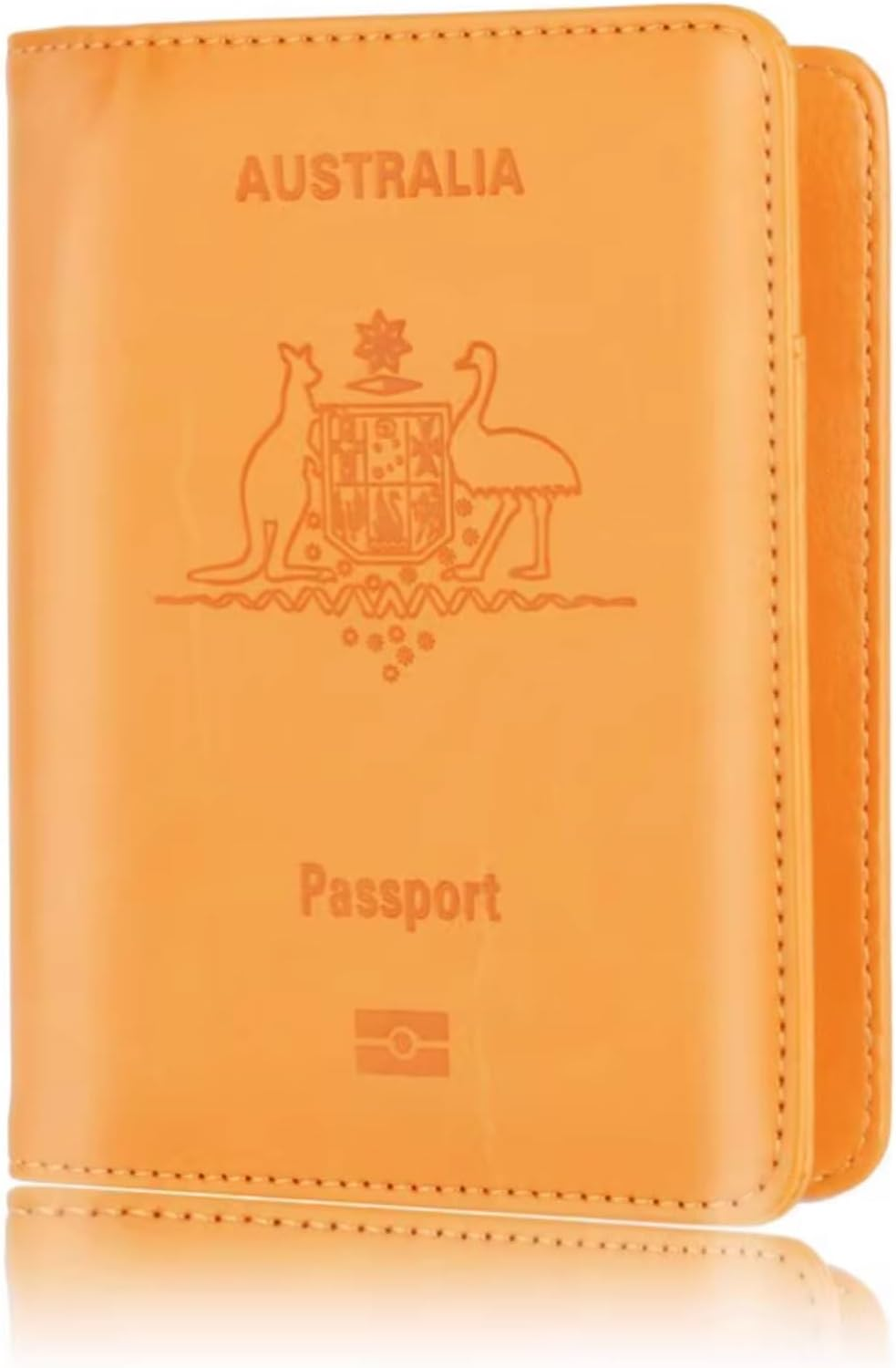 Australian Passport Cover Anti-Magnetic PU Leather Holder Bank Card Airplane Wallet Passport Sleeve(Pink)