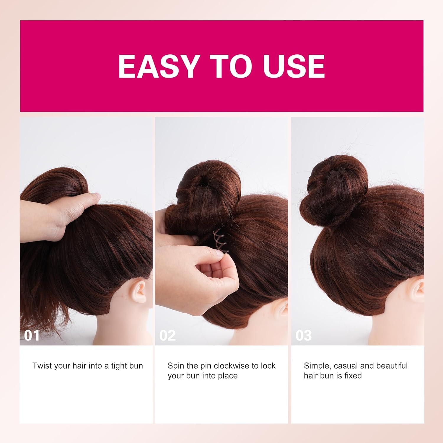 30 Pcs Spiral Hair Pins, Spin Pins for Hair, Alloy Spiral Bobby Pins, Bun Twist Spiral Hair Pins with Non-Scratch Rounded Tips for Women (Multicolor, 2.36 Inches) image number 5