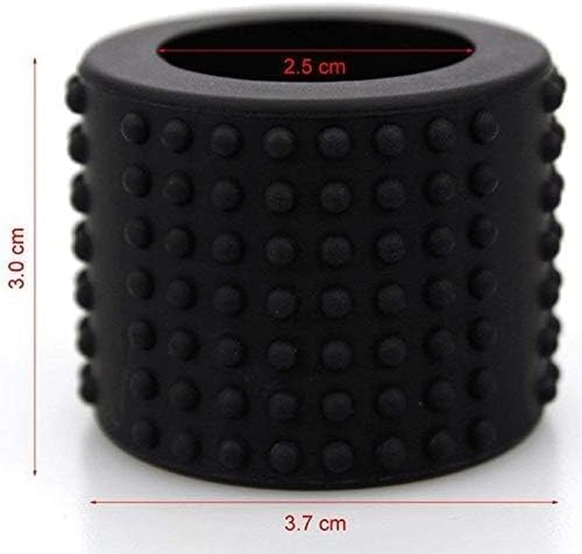 Black Tattoo Grip Cover Food Grade Silicone Diameter 25X30Mm Professional Tattoo Pen Sleeve Non-Slip Grip Accessories for Artists, Machine Parts, Professional Accessories image number 6