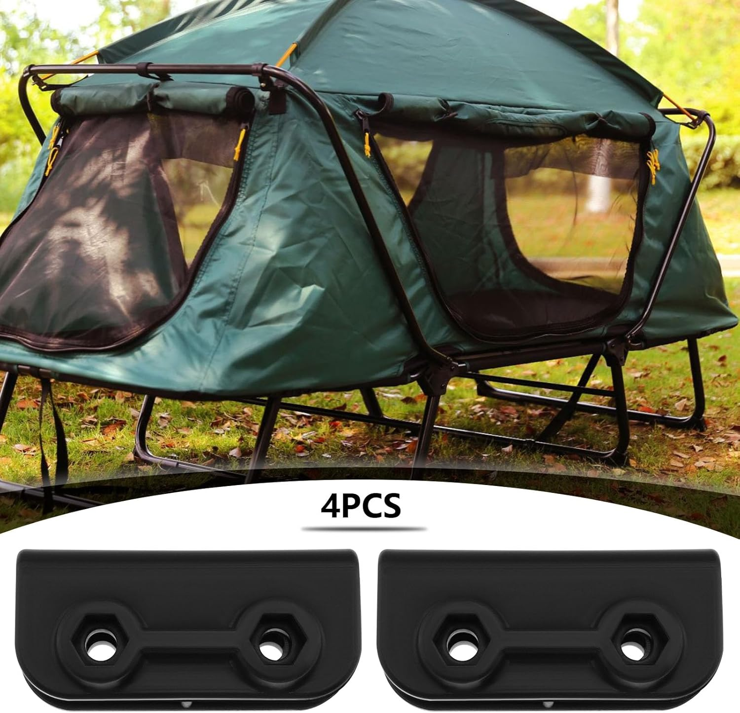 LT Easiyl 4Pcs Rectangular Bracket 2-Way Pop-Up Gazebo Connector Tent Pole Connector Support Rod Connection for Canopy Gazebo Tent Outdoor Equipment image number 5