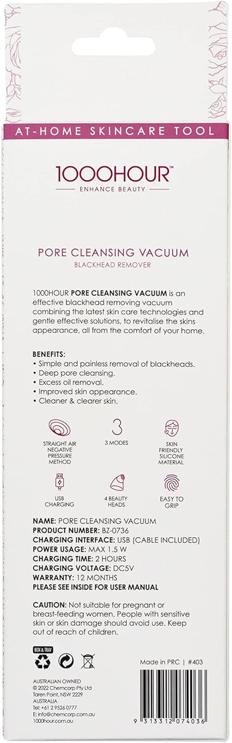 1000 HOUR Pore Cleansing Vacuum