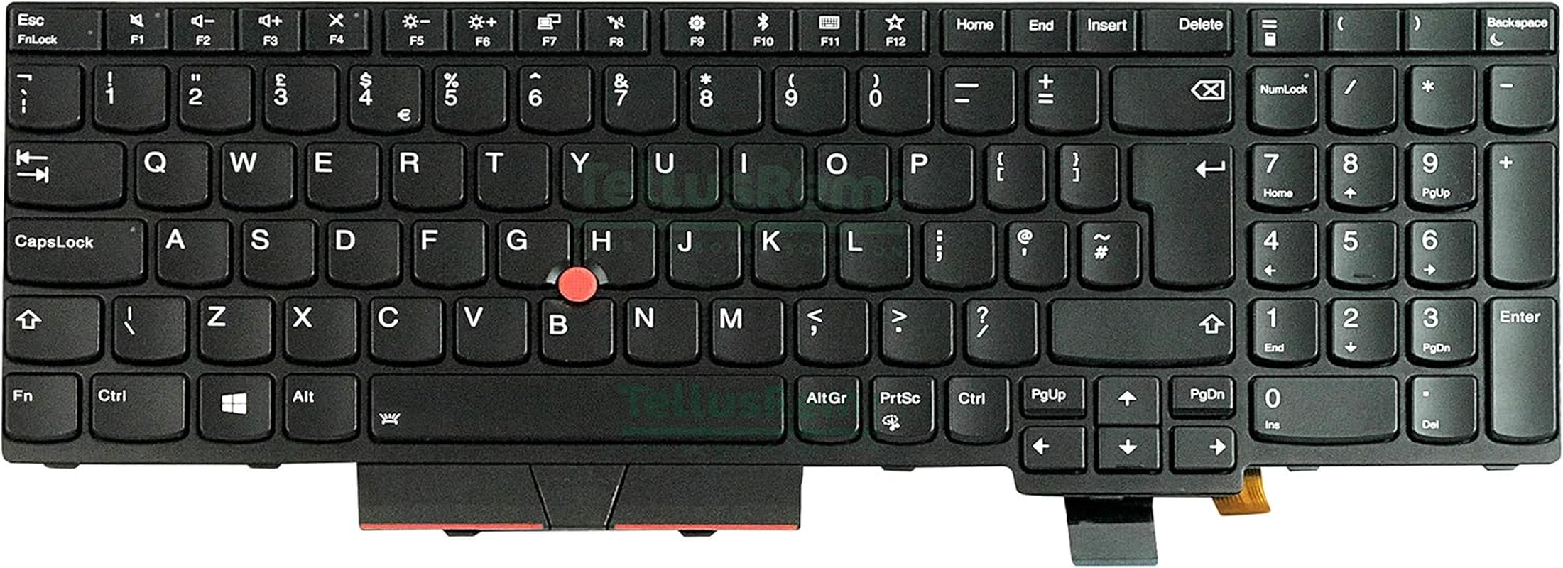 Replacement UK Backlit Keyboard for Lenovo Thinkpad T570 T580 P51S P52S image number 6
