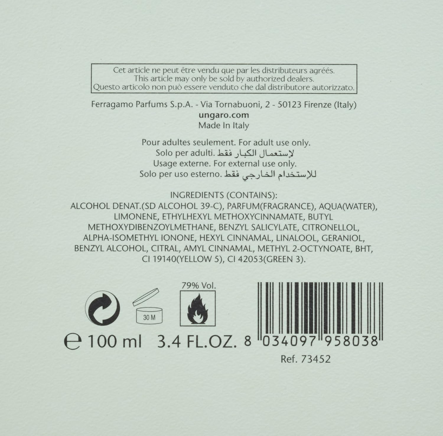 Emanuel Ungaro Fruit D'Amour Green Eau De Toilette Spray for Her, 100Ml image number 3