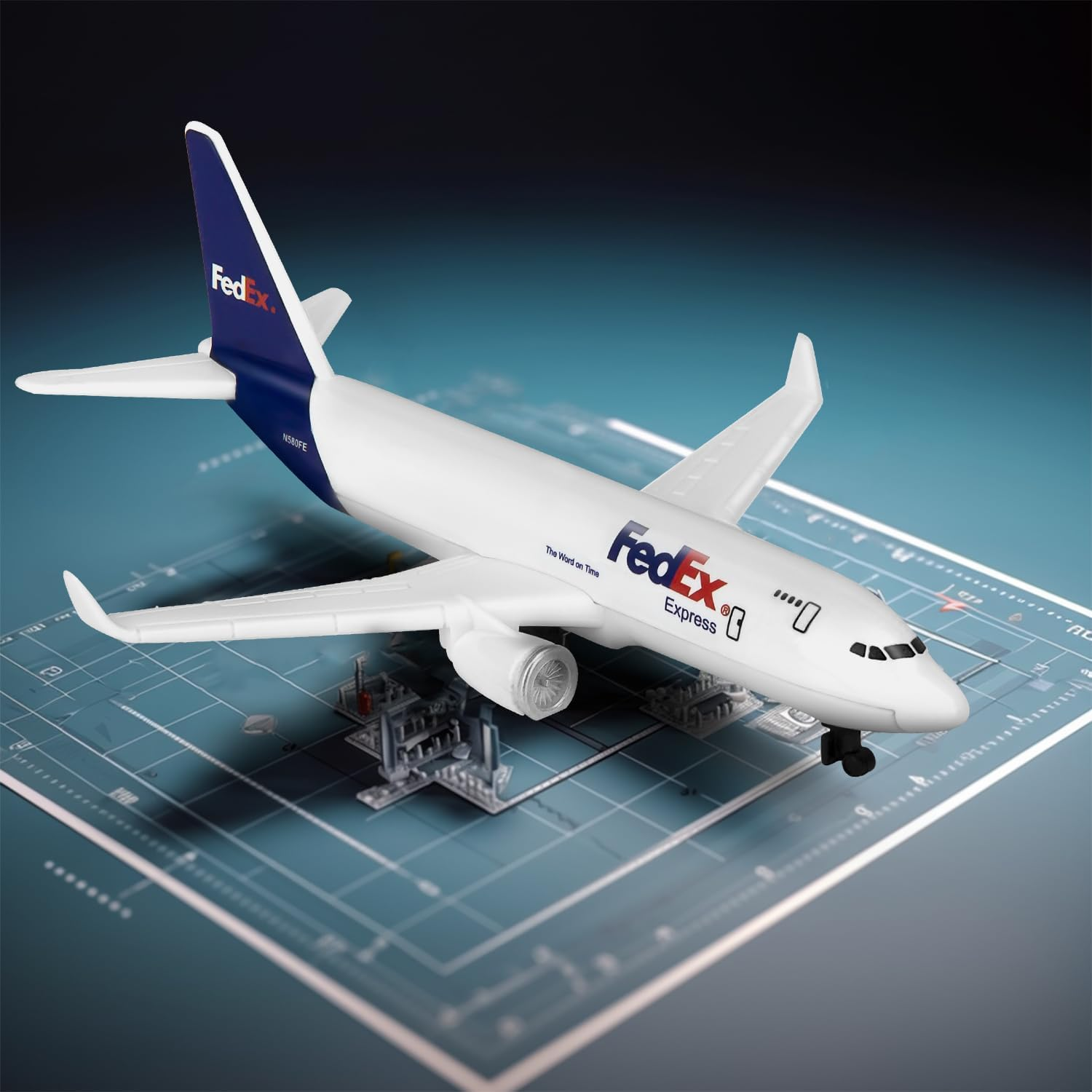 Sky Trek Model Airplanes Fedex Airplane Airlines Plane Aircraft Model for Display Collection and Gifts. image number 1