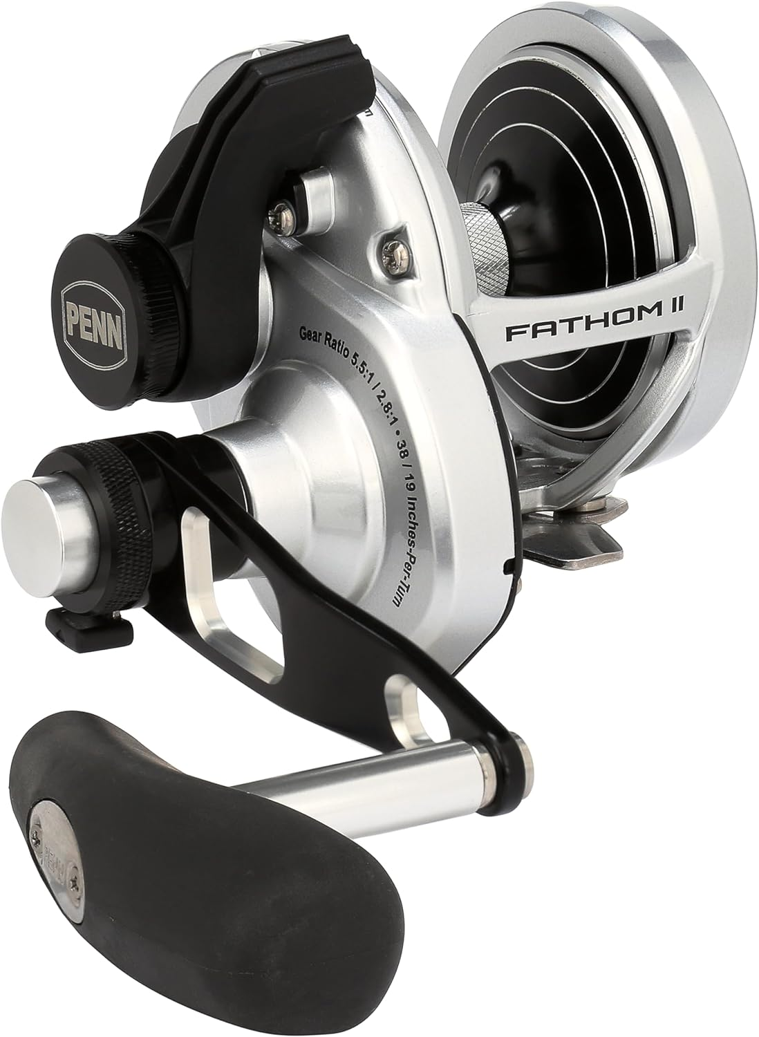 Penn Fathom II Lever Drag 2 Speed Conventional Fishing Reels image number 2