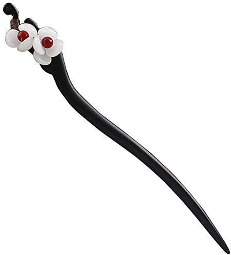 (Model A, Wooden) - Handmade Wooden Hair Stick,Women Retro Hairpin Flower Decor Model A