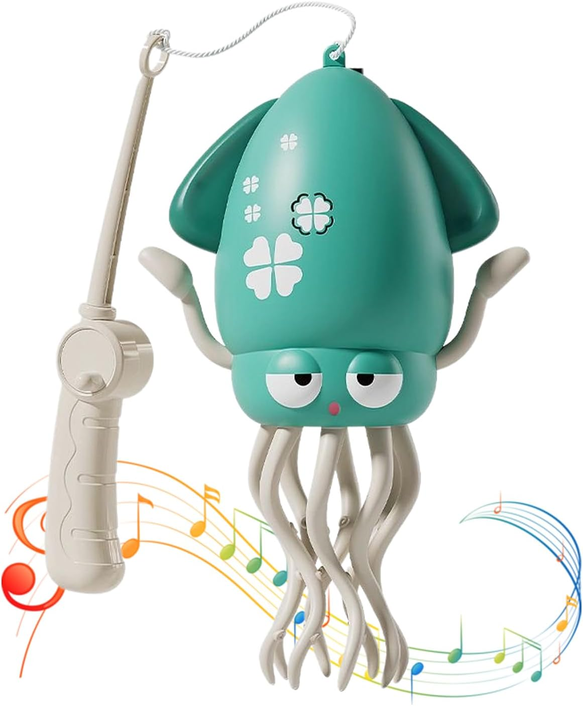 Electric Dancing Octopus Toy, Automatic Swing Magic Obstacle Avoidanceoctopus, Crawling Dancing Automatic Obstacle Avoidance Octopus Sensor Toy with LED & Music (Green)