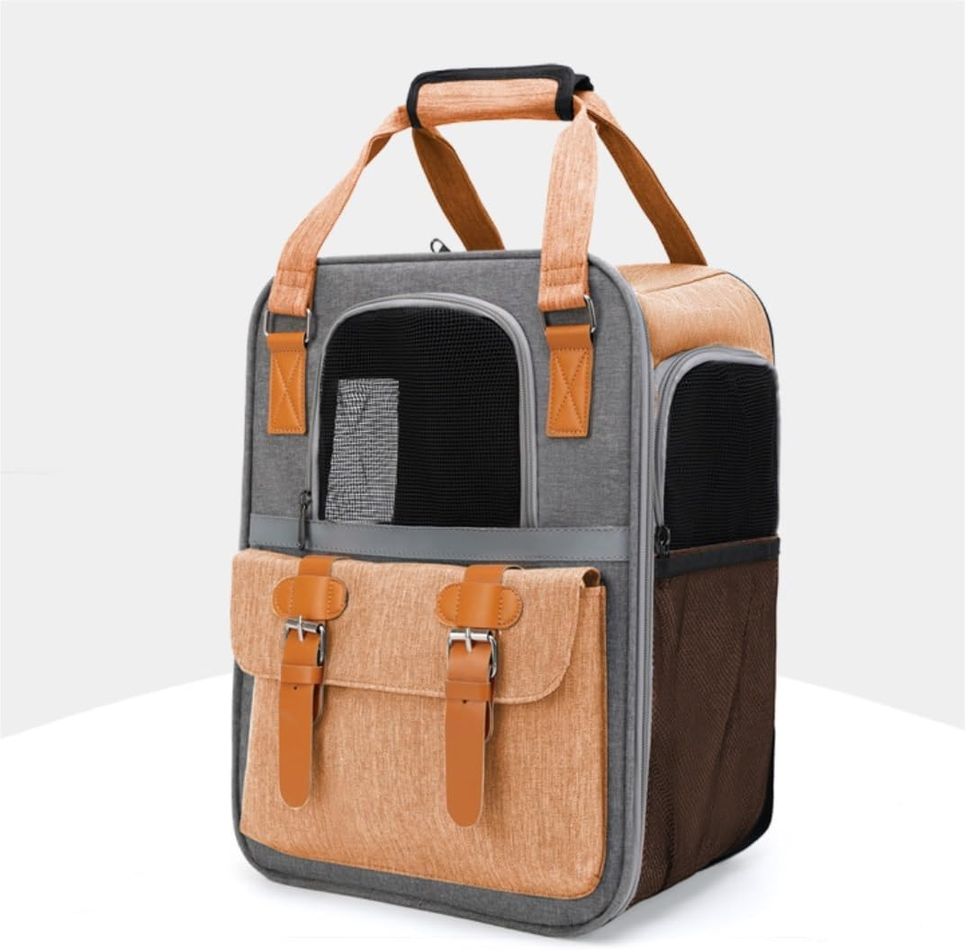 Cat Bag Dog Carrier Pet Carrier Portable Pet Carrier Large Capacity Backpack for Small Medium Cats Dogs Puppies with Breathable Mesh Cat Carrier Pet Bag Carrier(Color:C)