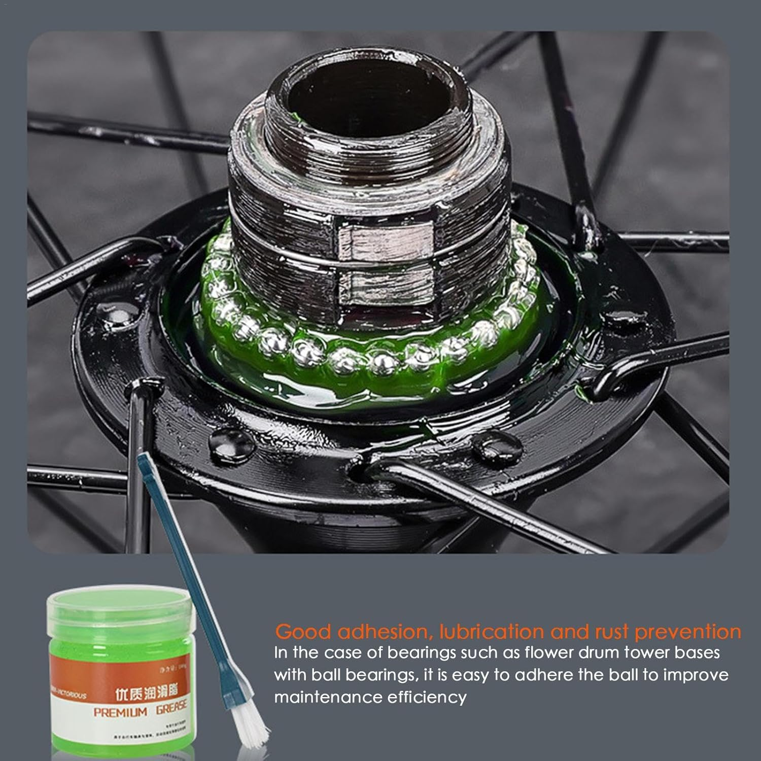 Bearing Lube Grease - Waterproof Wheel Bearing Grease - Rustproof Brake Lubricant Brake Grease Lubricant Brake Pad Grease for Wheel Bearings image number 4