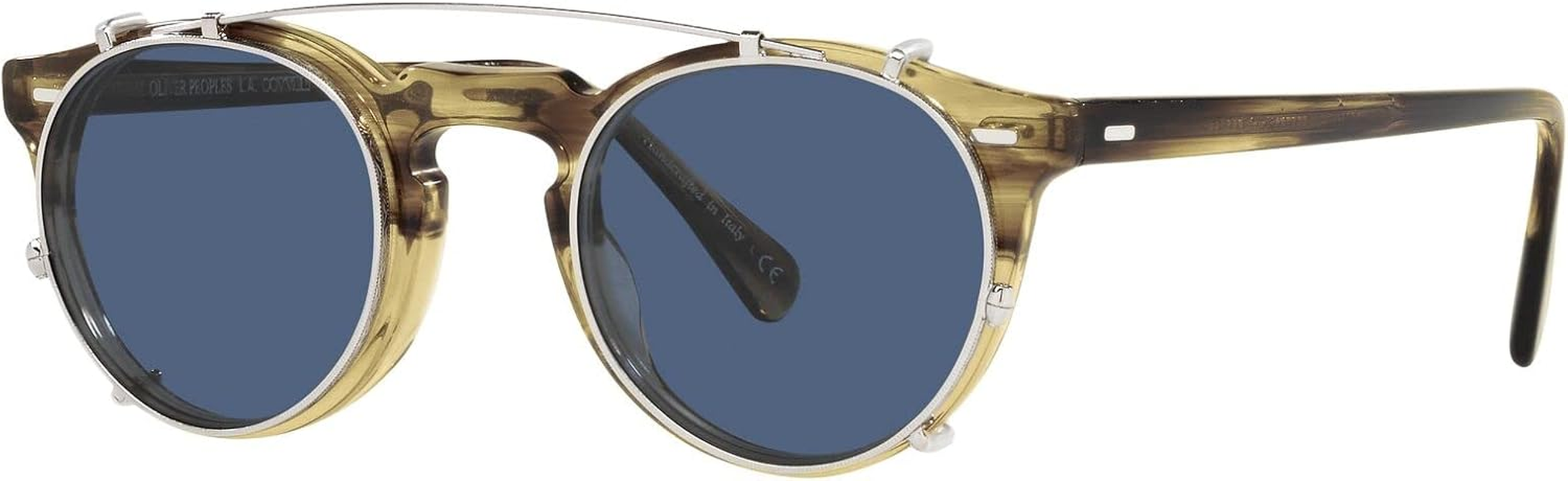 Oliver Peoples GREGORY PECK OV 5186 Silver/Blue Clip-On Only 47/23/0 Unisex Eyewear Frame