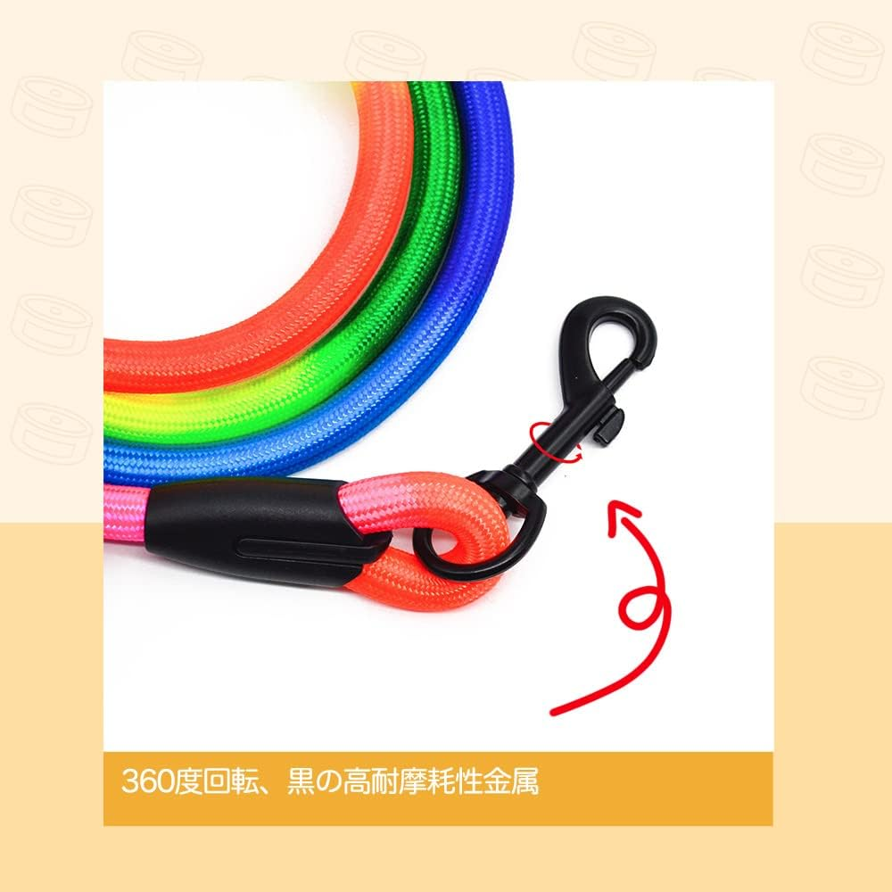 JOPOY Hands Free Dog Leash 9.8Ft Rope Crossbody Dog Leash Reflective for Large Medium Small Dogs Walking, Jogging and Running，Dog Training Leash (Blue, 9.8Ft) image number 3