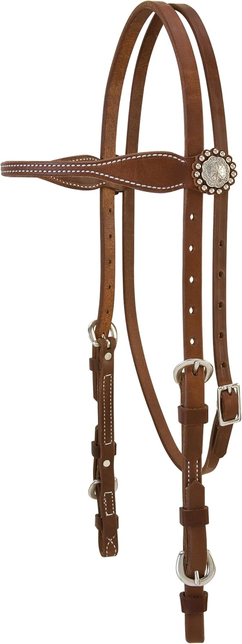 Weaver Leather Stacy Westfall Protack Oiled Browband Headstall, Brown image number 2