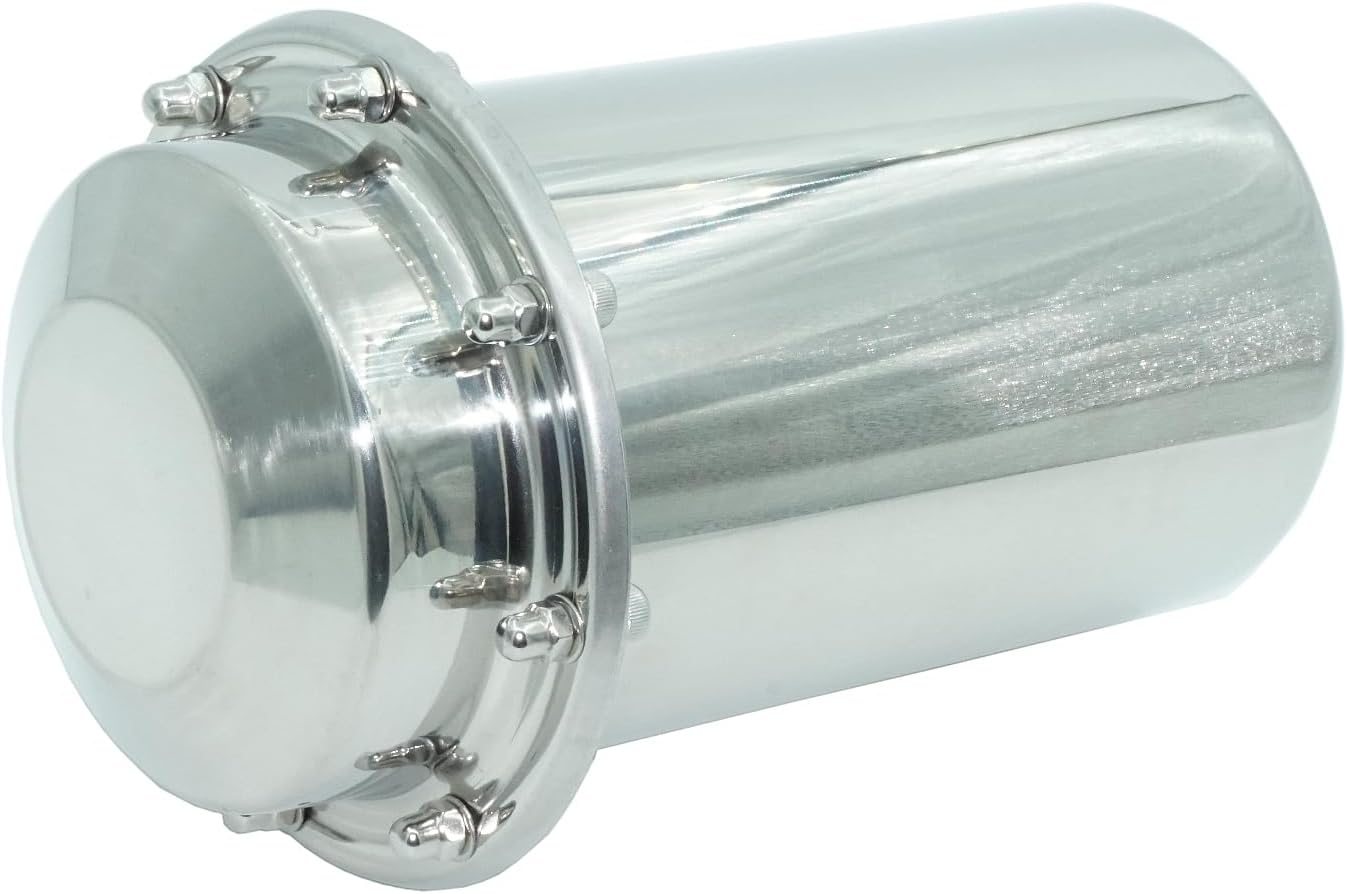 Soclaay Stainless Steel Time Capsule Anti-Corrosion Waterproof Storage Container for Keepsakes Letters Cards Photos and All Important Memories Storage and Commemorate (8.1 INCH) image number 3