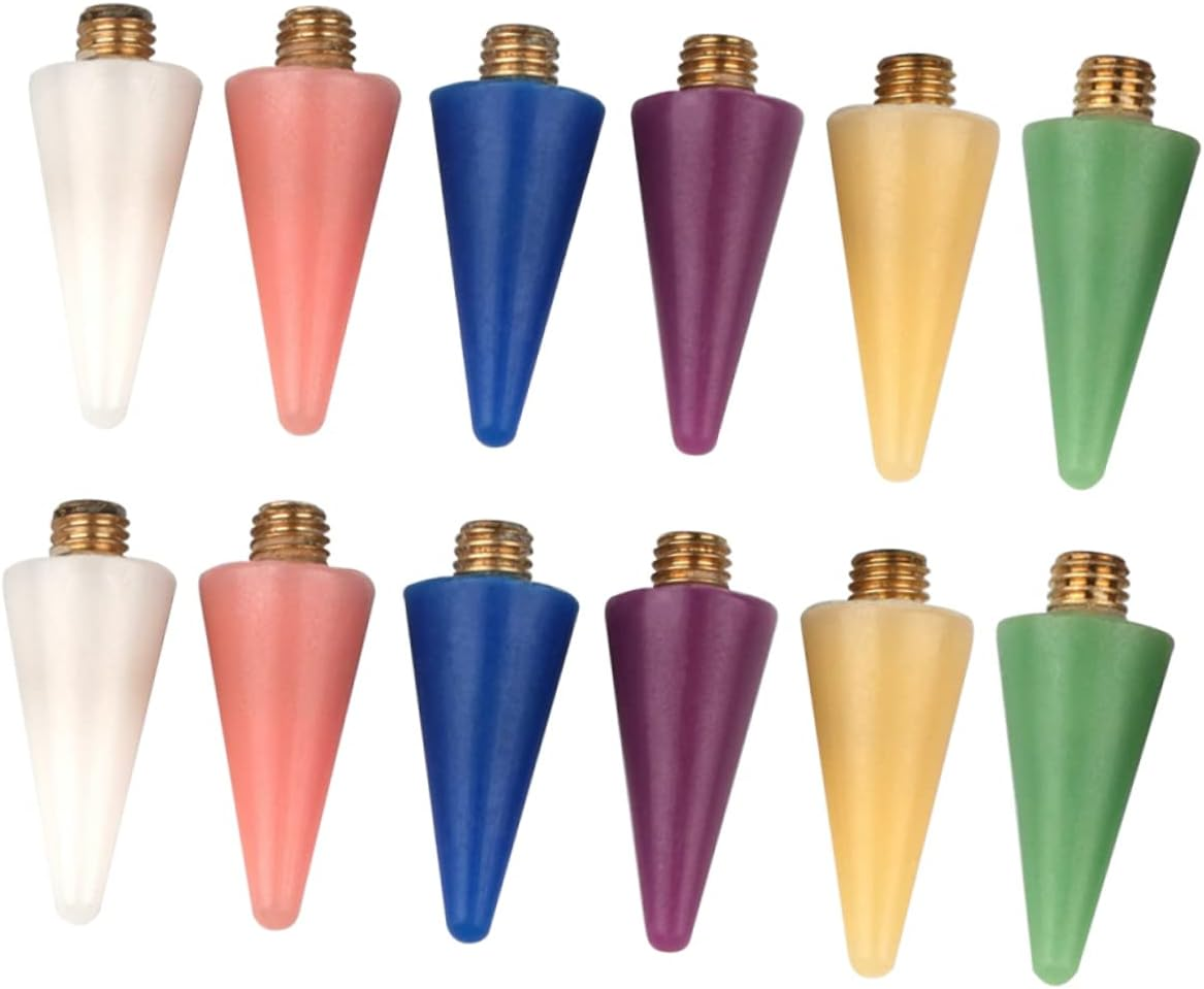 ARTSEWPLY 12Pcs Dual-Ended Wax Rhinestone Picker Pen Tool for Nail Art Color Options Precision Gem Placement for Natural and Nails image number 1