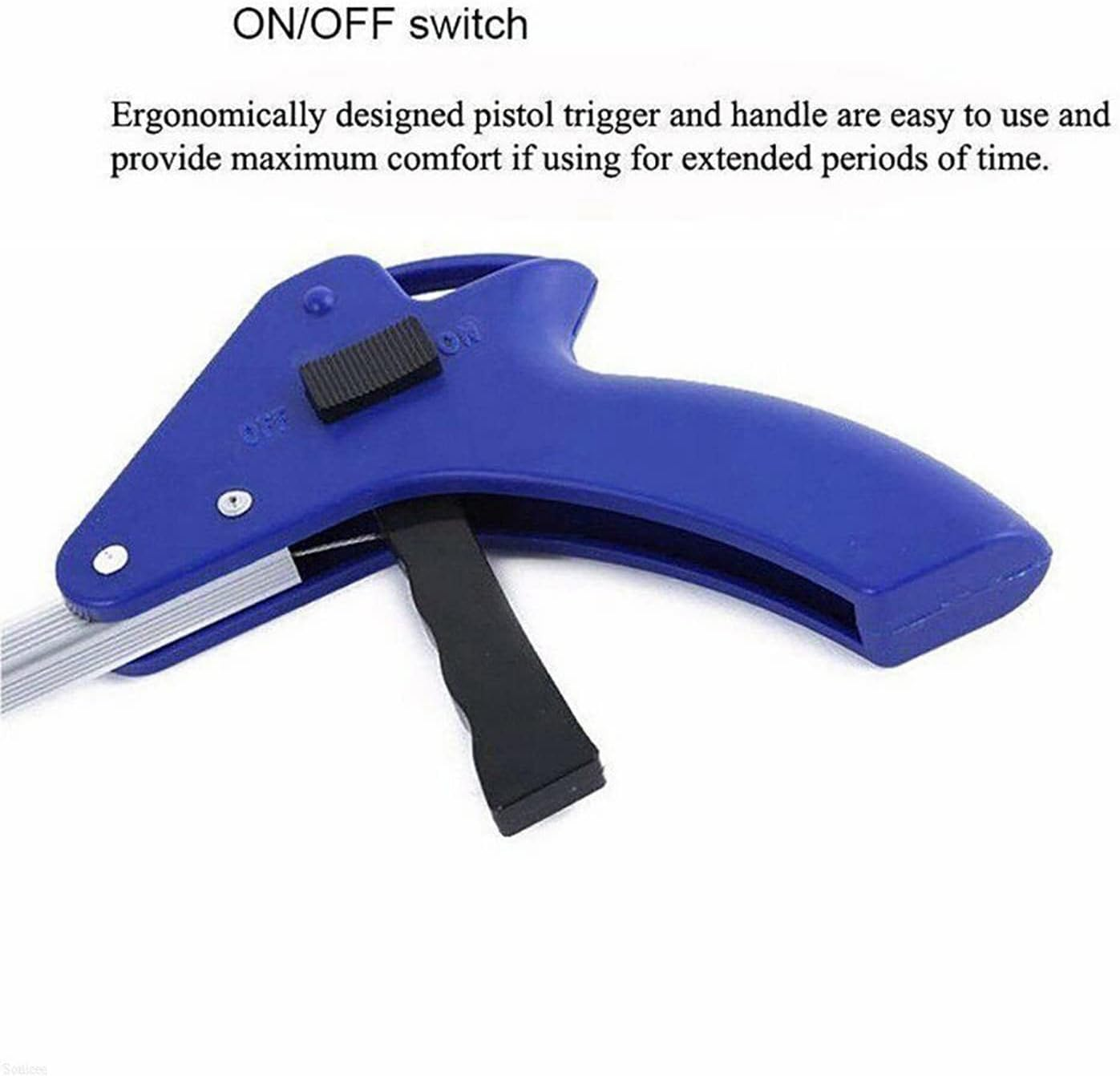 Yotsuba Grabber Reacher Tool, 80Cm Foldable Grabbers for Elderly, Lightweight Extra Long Handy Trash Claw Grabber, Mobility Aid Reaching Assist Tool for Trash Pick Up, Nabber, Litter Picker, Arm Extension (Blue) image number 1