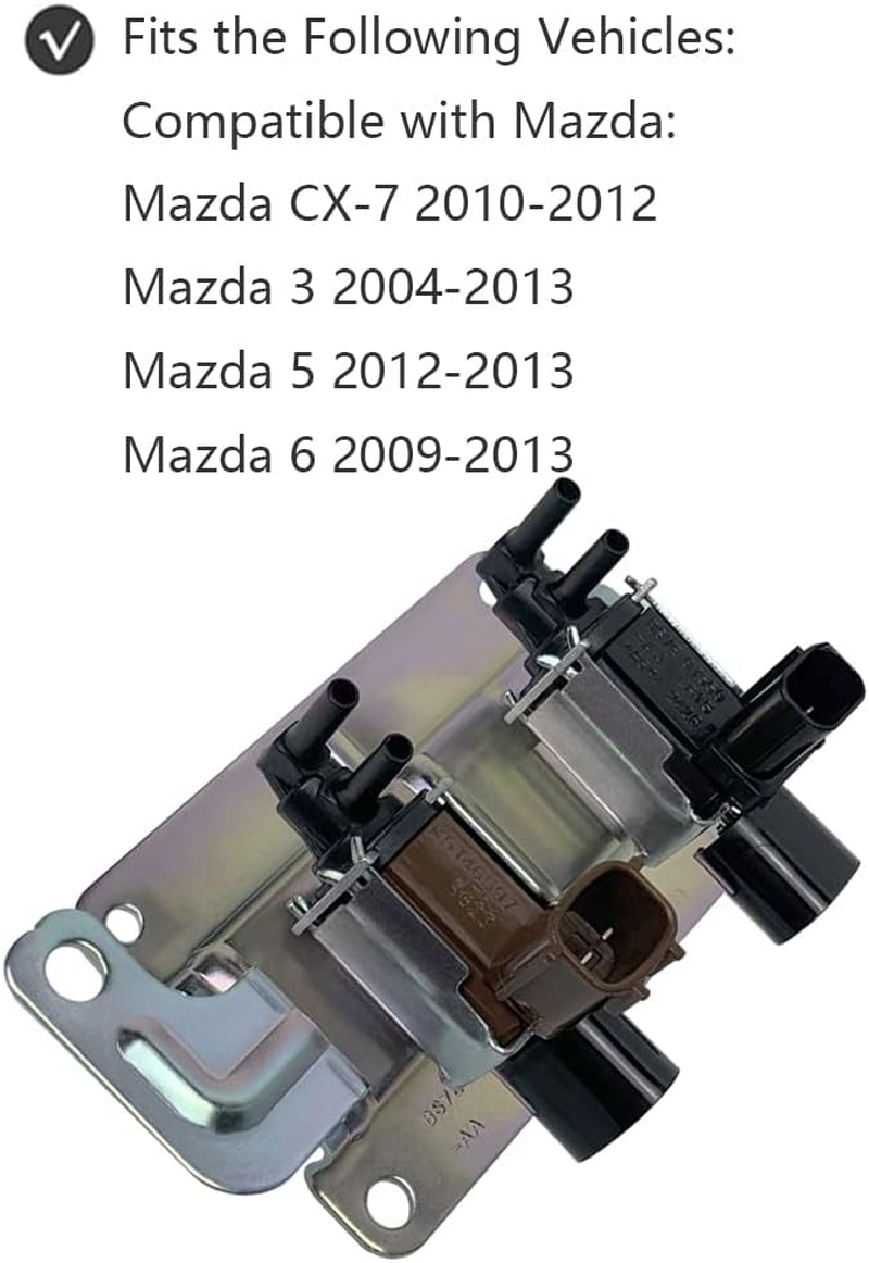 WGBAB Intake Manifold Vacuum Runner Solenoid Valve for Mazda CX-7 3 5 6 Replace 4M5G-9A500 K5T46597 K5T81777 image number 1
