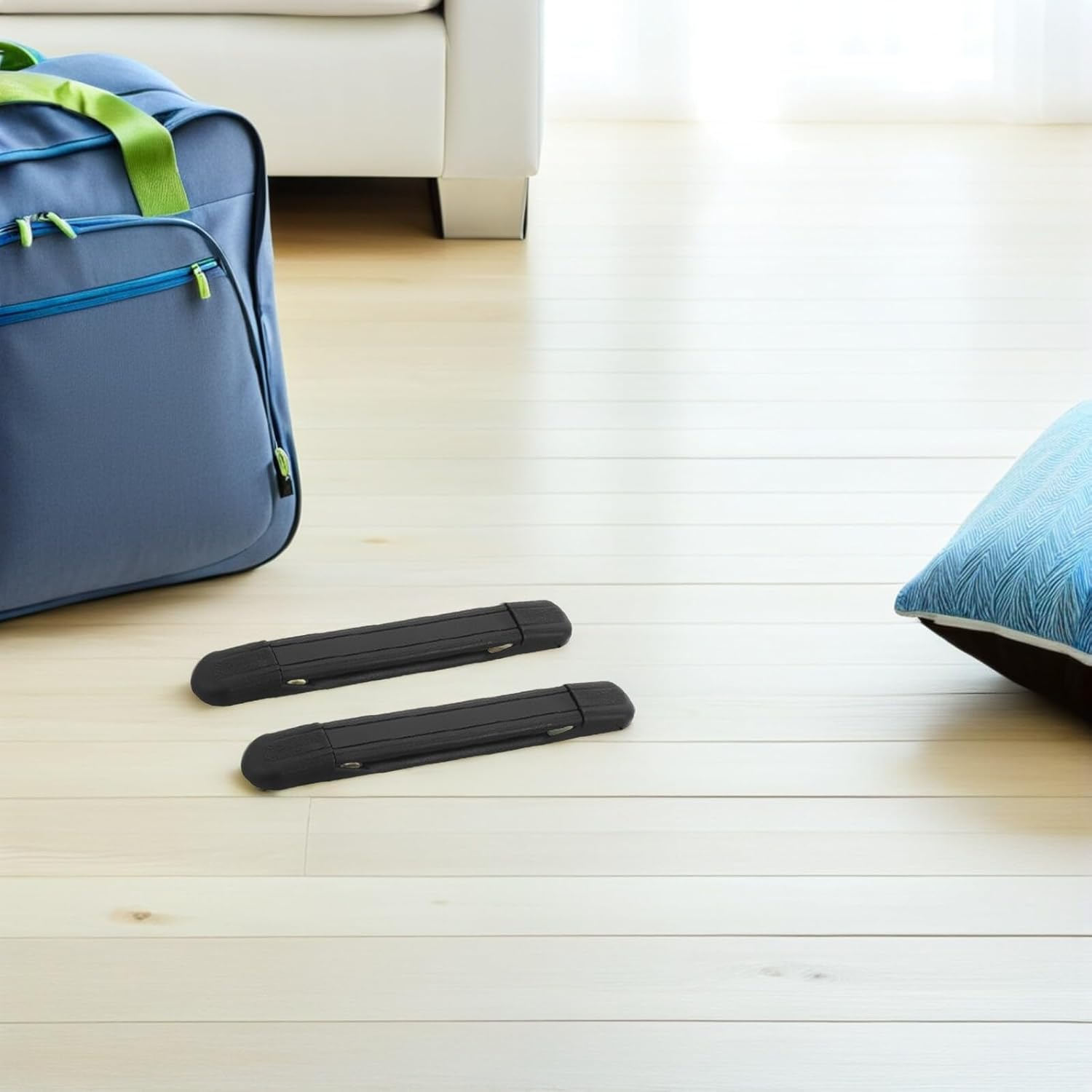 MOKKHNB 12Pcs Black Plastic Luggage Replacement Handles Set, Standard Suitcase Carry Handles Screw Holes, Sturdy Case for Travel Bags and Suitcases image number 4